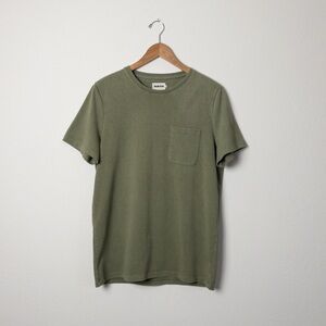 Taylor Stitch Olive Pocket Tee Recycled Cotton Blend Heavyweight T-Shirt 40